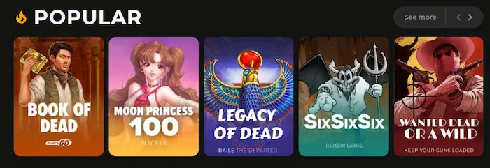 Spin Star Casino popular