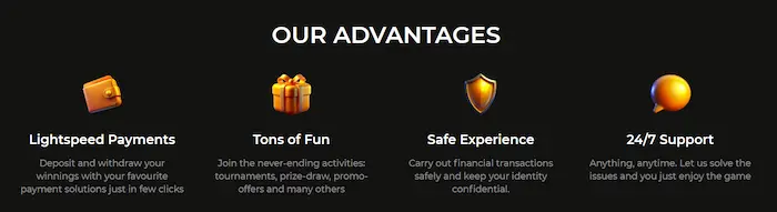 Spin Star Casino advantages